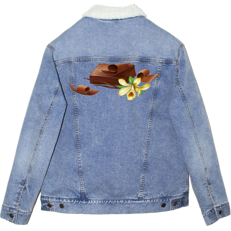 Chocolate Girl Unisex Sherpa-lined Denim Jacket | Artistshot