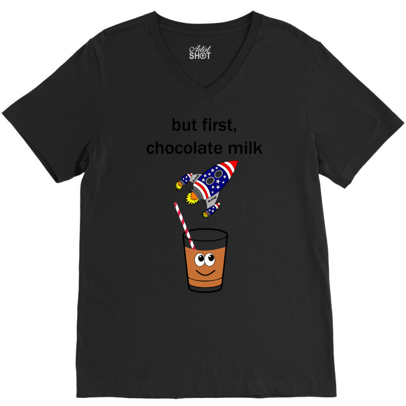 Chocolate Milk And Rocket Vintage V-neck Tee | Artistshot