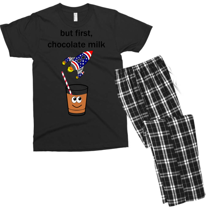 Chocolate Milk And Rocket Vintage Men's T-shirt Pajama Set | Artistshot