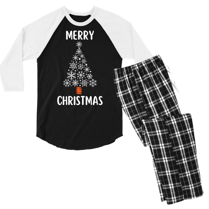 Merry Christmas Funny Christmas  Green Men's 3/4 Sleeve Pajama Set | Artistshot