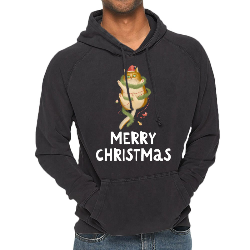 Merry Christmas Funny Christmas  Love Girl Vintage Hoodie | Artistshot