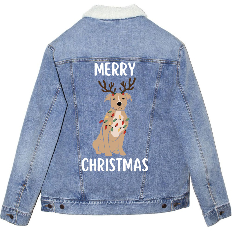 Merry Christmas Funny Christmas  Nostalgia Unisex Sherpa-lined Denim Jacket | Artistshot