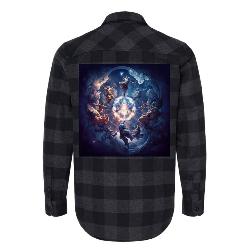 Olympus And The Creation Flannel Shirt | Artistshot