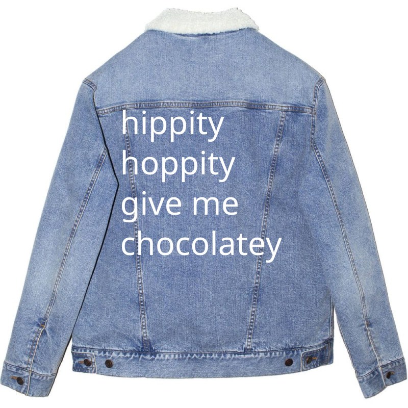 Funny Easter Chocolate Lover Gift Nature Unisex Sherpa-lined Denim Jacket | Artistshot