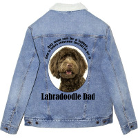 Labradoodle Dad Vintage Unisex Sherpa-lined Denim Jacket | Artistshot