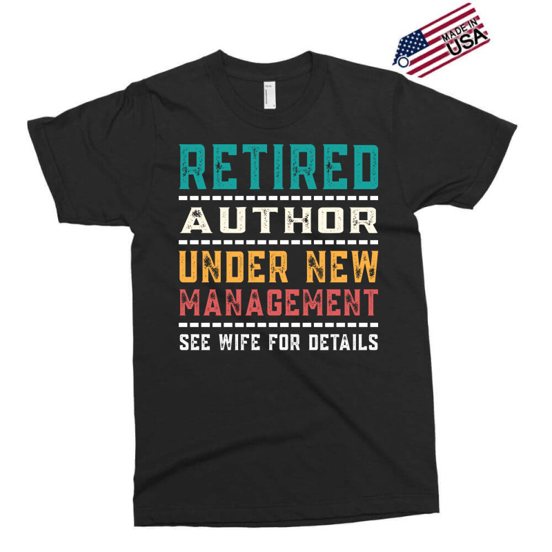 Vintage Retired Author Gift For Retired Dad Yellow Exclusive T-shirt by kanrahnesipm | Artistshot