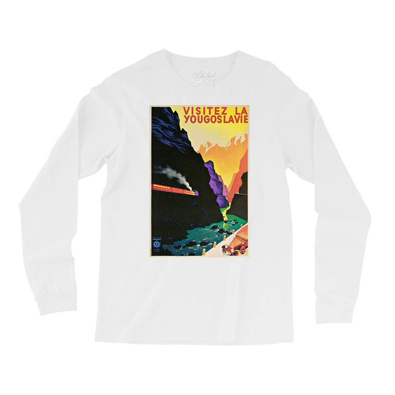 Vintage Visit Yugoslavia Travel Long Sleeve Shirts | Artistshot