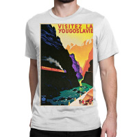 Vintage Visit Yugoslavia Travel Classic T-shirt | Artistshot