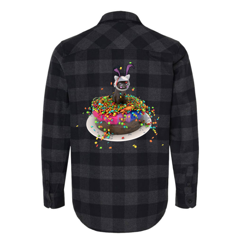 Chocolate Cake Cat Funny Flannel Shirt by alheklupsm | Artistshot