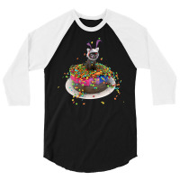 Chocolate Cake Cat Funny 3/4 Sleeve Shirt | Artistshot