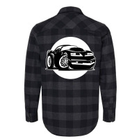 Seventies  Muscle Car Cartoon Hipster Flannel Shirt | Artistshot