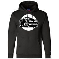 Seventies  Muscle Car Cartoon Hipster Champion Hoodie | Artistshot