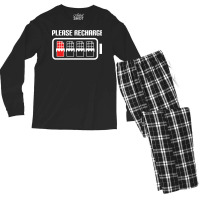 Chocolate Please Recharge Travel Men's Long Sleeve Pajama Set | Artistshot