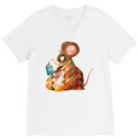 Cosy Mouse 80s V-neck Tee | Artistshot