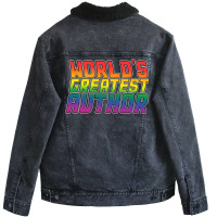 Author Job Gifts Design Perfect Present For Mom Da Unisex Sherpa-lined Denim Jacket | Artistshot