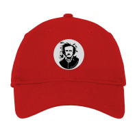 Edgar Allan Poe Nevermore Circular Design Adjustable Cap | Artistshot