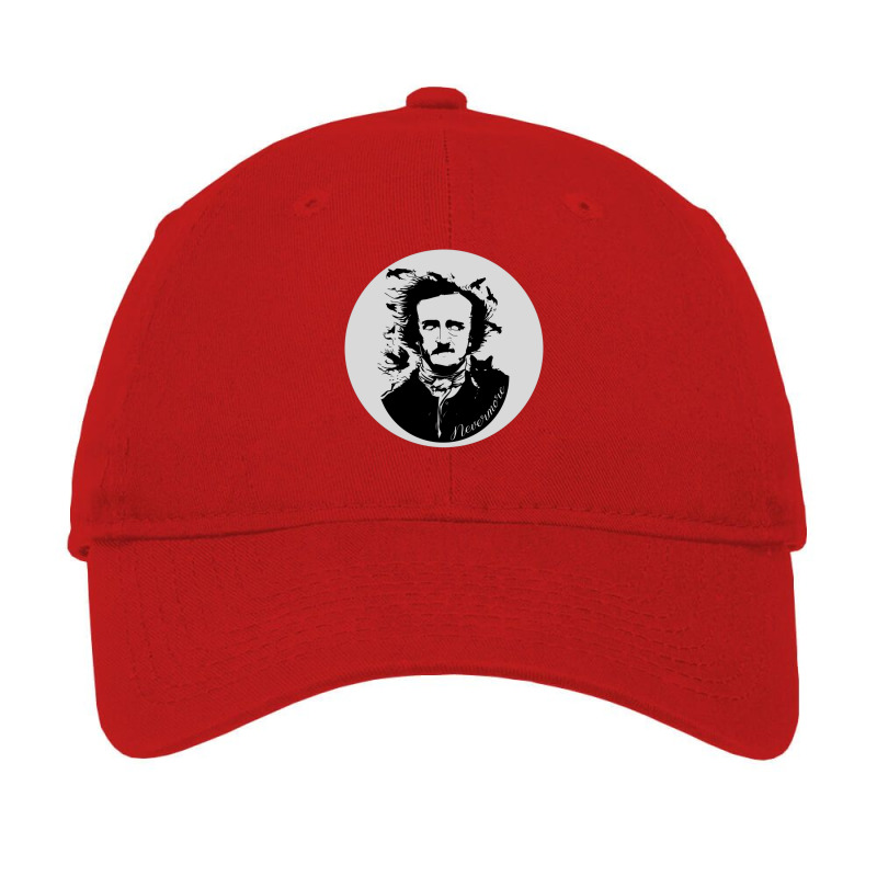 Edgar Allan Poe Nevermore Circular Design Adjustable Cap by abasinzajzonj | Artistshot