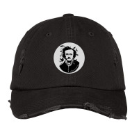 Edgar Allan Poe Nevermore Circular Design Vintage Cap | Artistshot