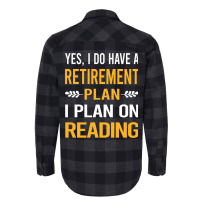 Funny My Retirement Plan Reading Book Books Vintag Flannel Shirt | Artistshot