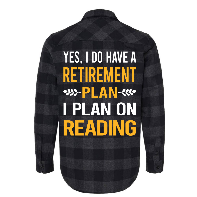 Funny My Retirement Plan Reading Book Books Vintag Flannel Shirt by fgclabdib | Artistshot