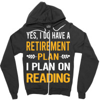 Funny My Retirement Plan Reading Book Books Vintag Zipper Hoodie | Artistshot