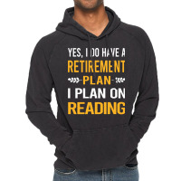 Funny My Retirement Plan Reading Book Books Vintag Vintage Hoodie | Artistshot