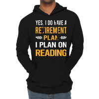 Funny My Retirement Plan Reading Book Books Vintag Lightweight Hoodie | Artistshot