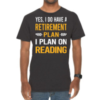 Funny My Retirement Plan Reading Book Books Vintag Vintage T-shirt | Artistshot