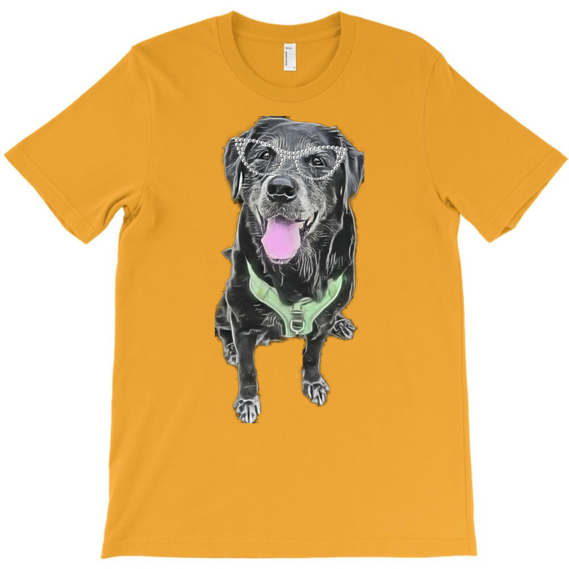 Stacey The Black Lab Hippie T-Shirt by alheklupsm | Artistshot