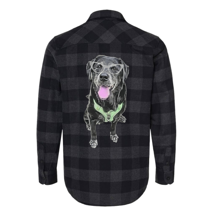 Stacey The Black Lab Hippie Flannel Shirt by alheklupsm | Artistshot