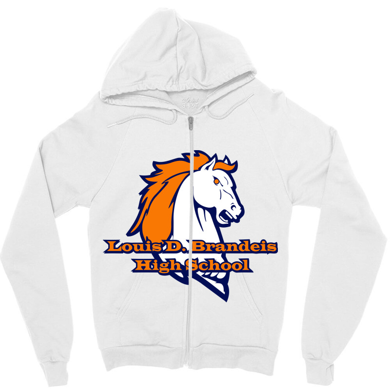 Louis D Brandeis High School, San Antonio Zipper Hoodie by FormulasData | Artistshot