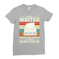 Im A Writer I Make The Voices In My Head Author Re Ladies Fitted T-shirt | Artistshot