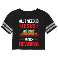 Funny Jesus Reading Book Books Green Scorecard Crop Tee | Artistshot