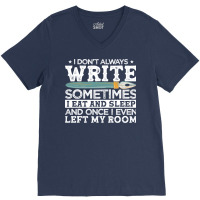 Novelist Author Writer Hipster V-neck Tee | Artistshot