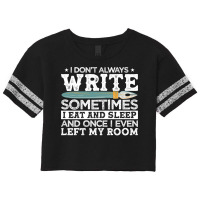 Novelist Author Writer Hipster Scorecard Crop Tee | Artistshot