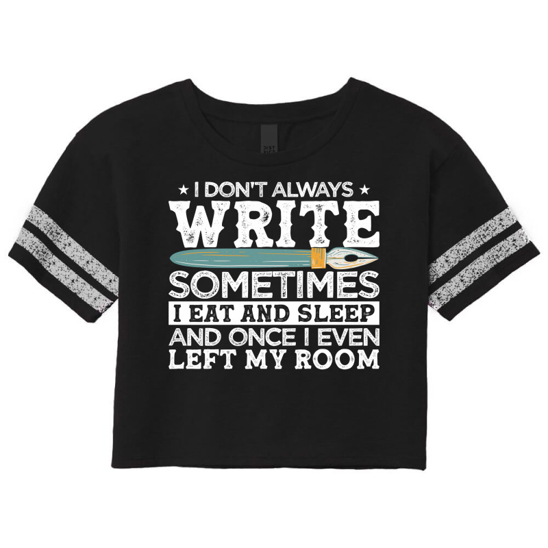 Novelist Author Writer Hipster Scorecard Crop Tee by fgclabdib | Artistshot