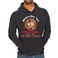 Chocolate Milk Brown Cows Chocolate Quote Vintage Hoodie | Artistshot