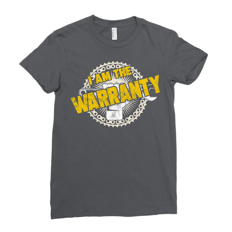 I Am The Warranty Funny Car Enthusiast Car Mechani Ladies Fitted T-Shirt by wyllycavala2 | Artistshot