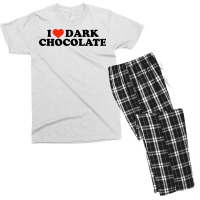 I Heart Dark Chocolate Nature Men's T-shirt Pajama Set | Artistshot