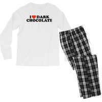 I Heart Dark Chocolate Nature Men's Long Sleeve Pajama Set | Artistshot