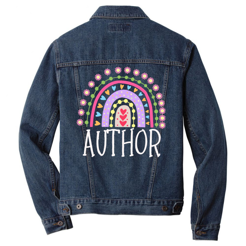 Author Rainbow Gifts Funny Men Denim Jacket | Artistshot