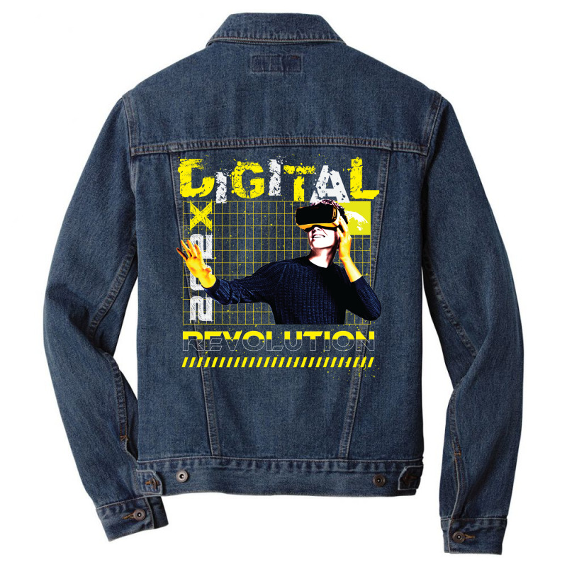 Digital Revolution Nostalgia Men Denim Jacket | Artistshot