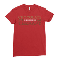 Chocolate Therapy Cocoa Cake Brownie Yellow Ladies Fitted T-shirt | Artistshot