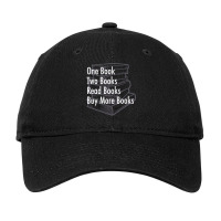 One Book Two Books Hipster Adjustable Cap | Artistshot