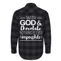 Religious Chocolate Lover 70s Flannel Shirt | Artistshot