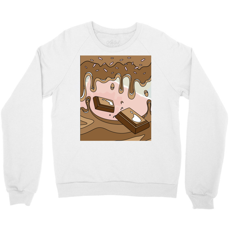 Sweet Temptation Surprise Chocolate Girl Crewneck Sweatshirt | Artistshot