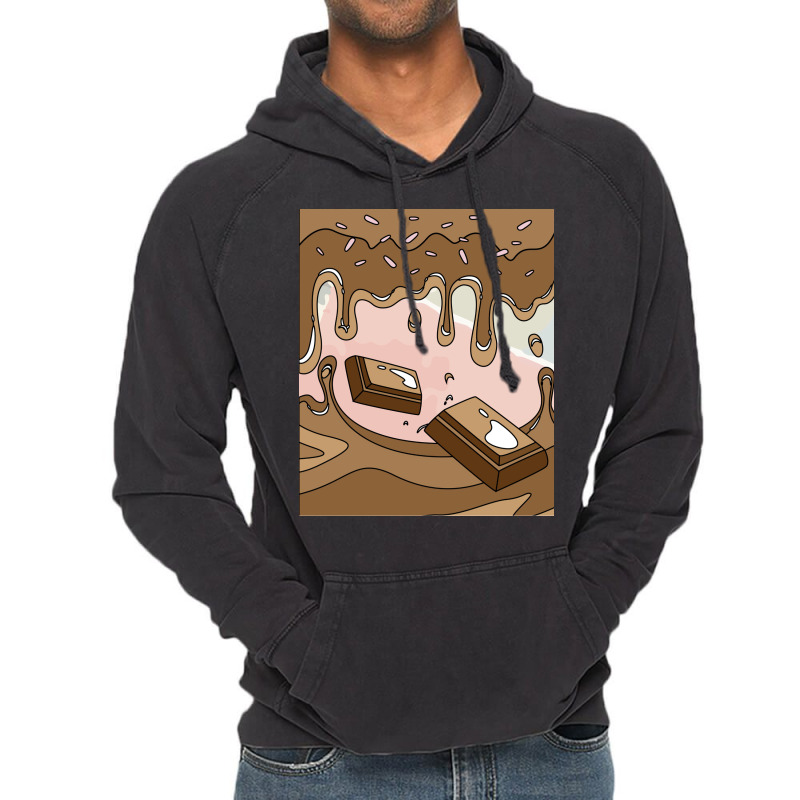 Sweet Temptation Surprise Chocolate Girl Vintage Hoodie | Artistshot