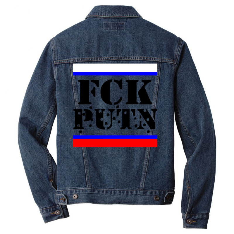 Fck Putin Fuck Putin Men Denim Jacket by luyomaranop | Artistshot