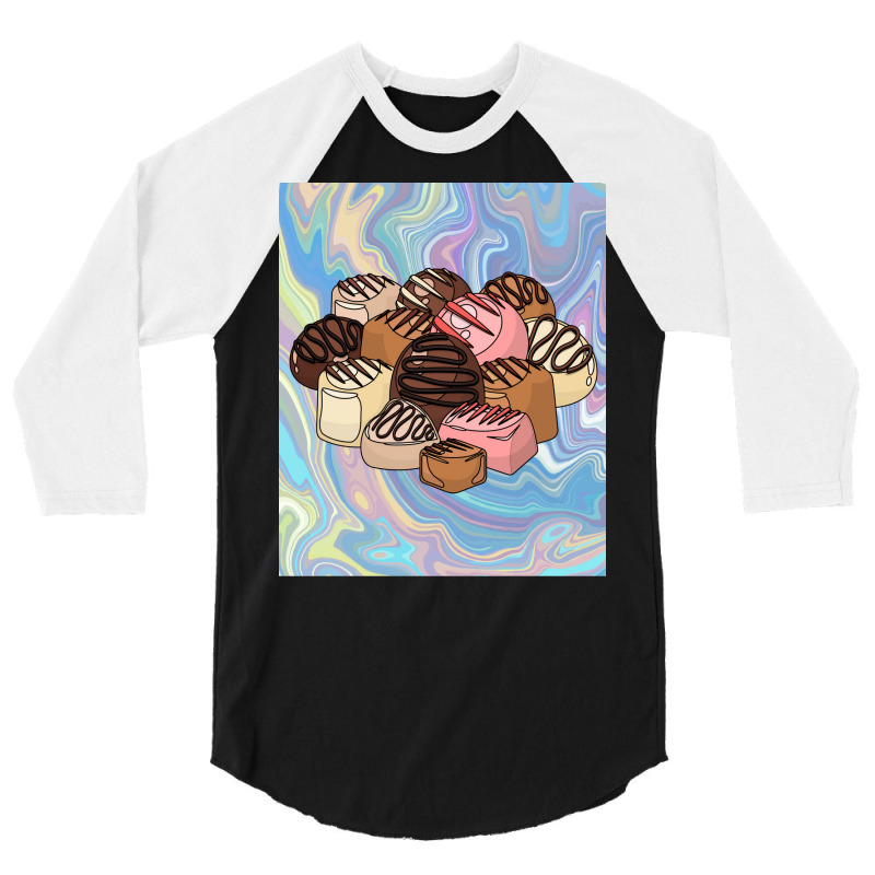 Sweet Temptation Surprise Chocolate Travel Gift 3/4 Sleeve Shirt | Artistshot