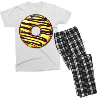 Yellow Donut Doughnut Chocolate Icing Frosting Gir Men's T-shirt Pajama Set | Artistshot